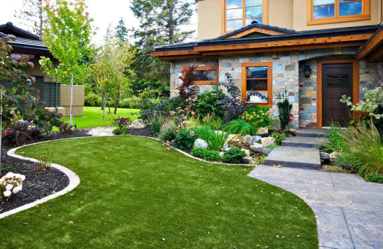 Four Colors Artificial Turf with Latex Backing