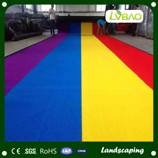 UV Protection Artificial Turf Blue Tennis Grass Outdoor Basketball Grass