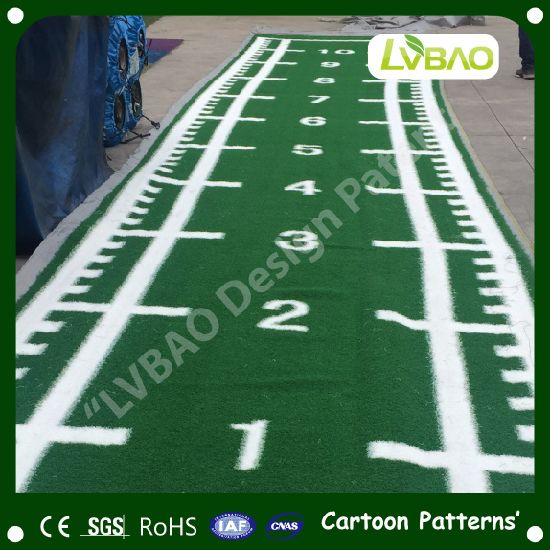 Cartoon Colorful Customized Artificial Grass for Kindergarden Park Decoration