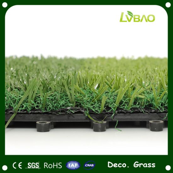 UV-Resistance Home Durable Landscaping Synthetic Fake Lawn Commercial Garden Grass Decoration Grass Tiles Artificial Turf