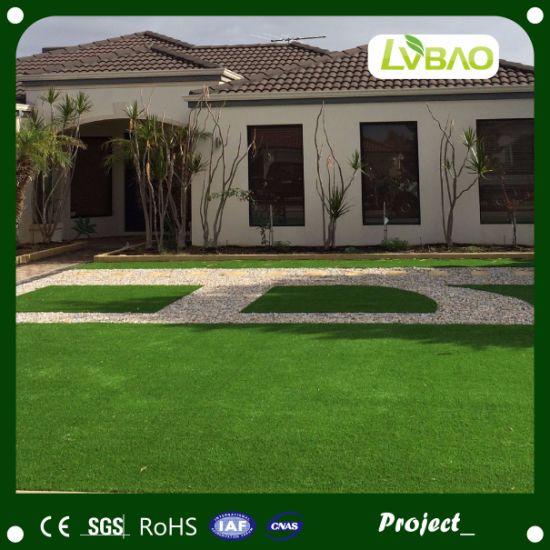 Indoor Outdoor Interlocking Artificial Grass Tiles for Residential Deocration