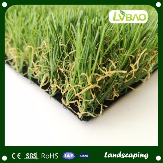 4 Tone Color Plastic Fake Synthetic Artificial Turf 30mm with UV-Resistant PE+PP Material for Wall /Garden Landscape/Outdoor Decoration/Flooring Covering