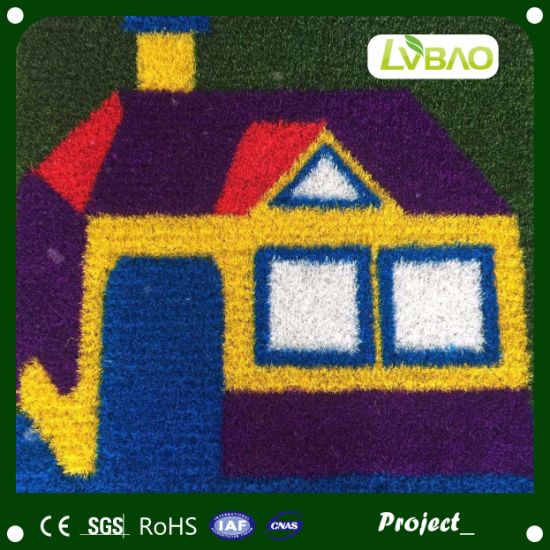Kindergarten Five Color Artificial Turf Environmental Safety