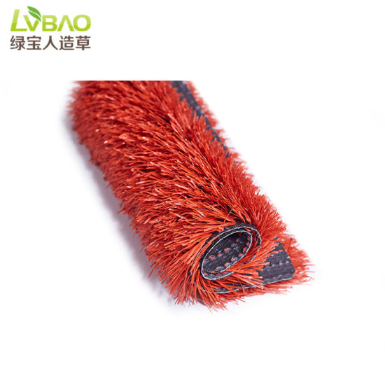Red Grass 10mm Tennis Sport Artificial Grass with SGS