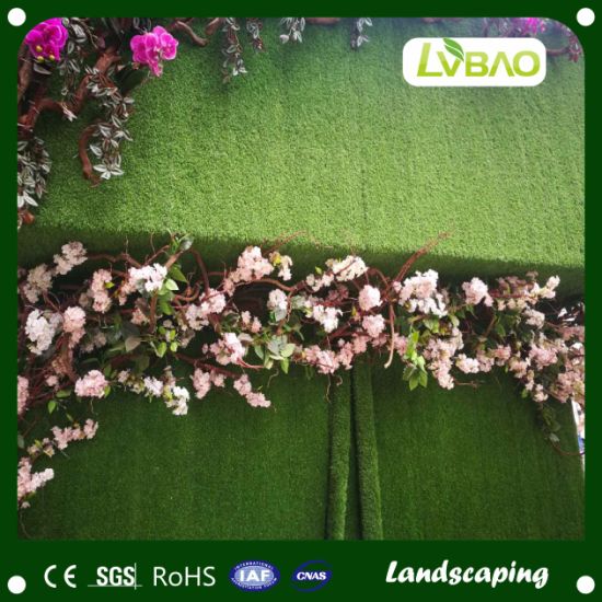 Green Decorative Artificial Grass Wall Artificial Turf